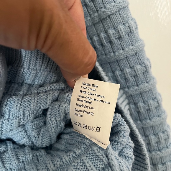 Light blue Textured Cardigan - Picture 5 of 5